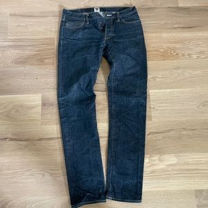 Raw denim selvege Tellason jeans, size 33 used